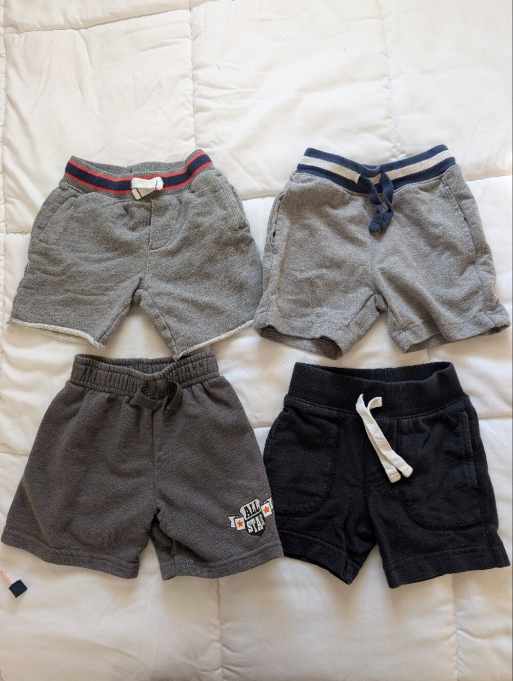Carter's 2T Shorts Bundle 3 Pairs And 1 Garanimals Play Shorts Boys 2t Gray
